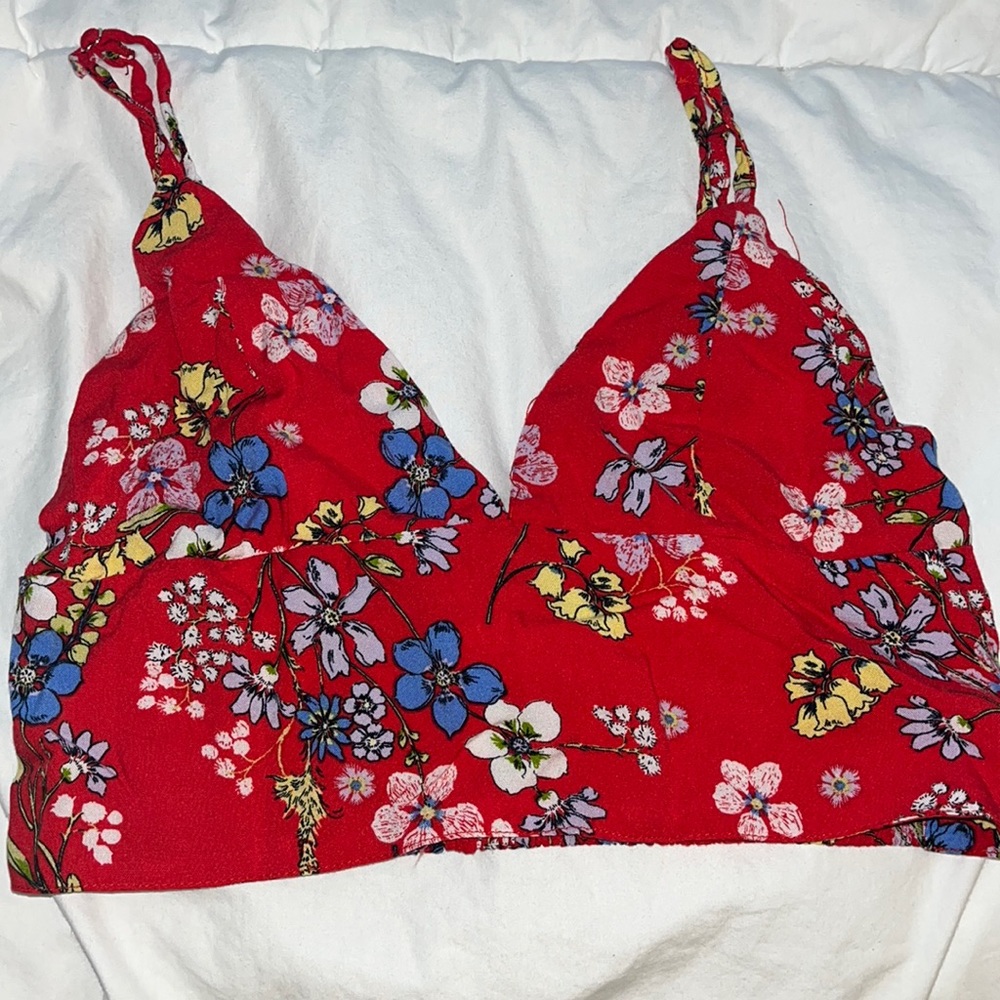 Floral crop top